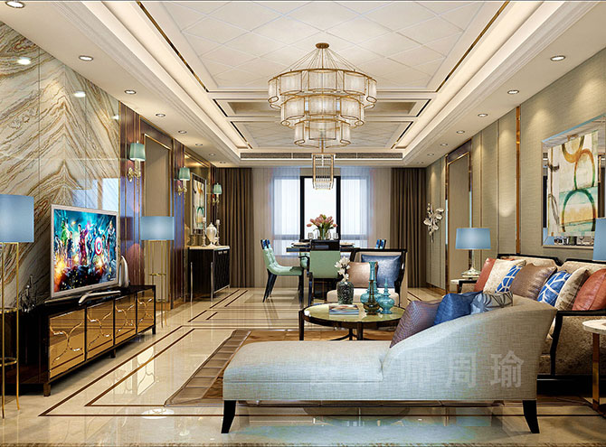 三级大白吊AV世纪江尚三室两厅168平装修设计效果欣赏